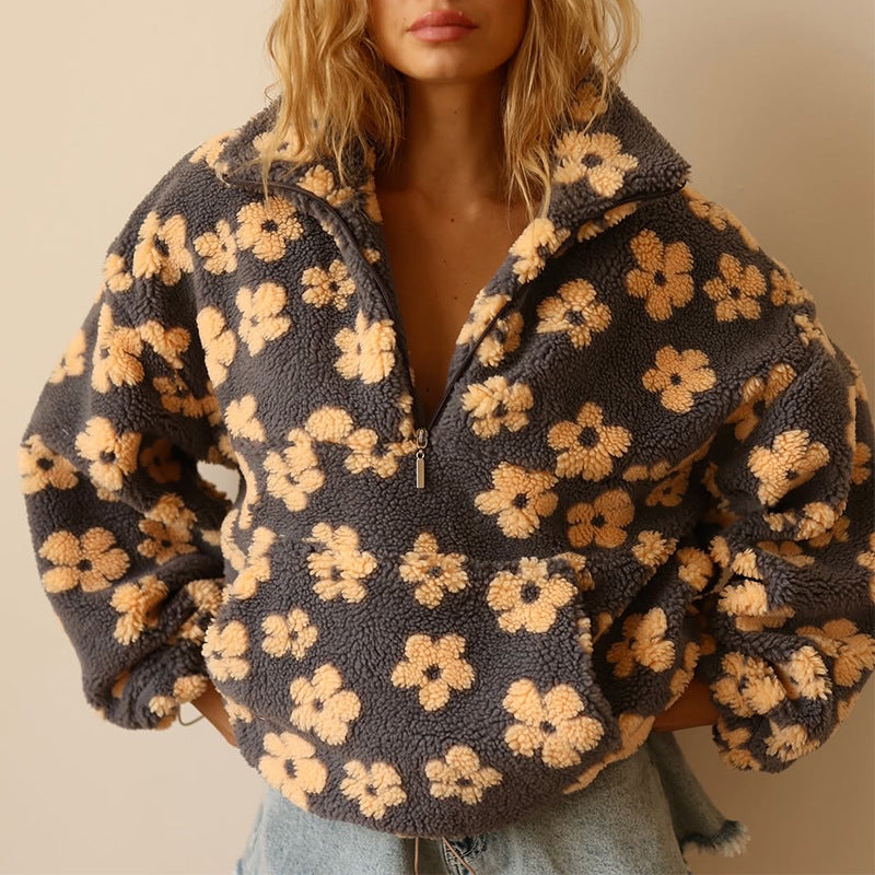 Anna & Julia® | Pluszowa kurtka teddy