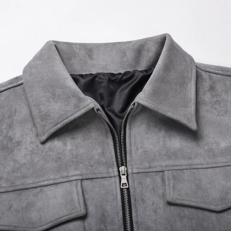 Anna & Julia® | Zamszowa kurtka oversize