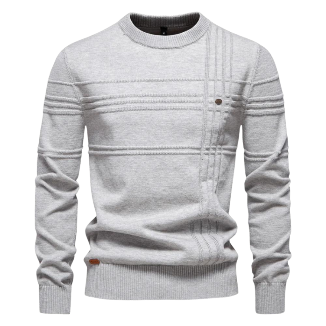 Levii Koelman Herenpullover Ruitdesign detail