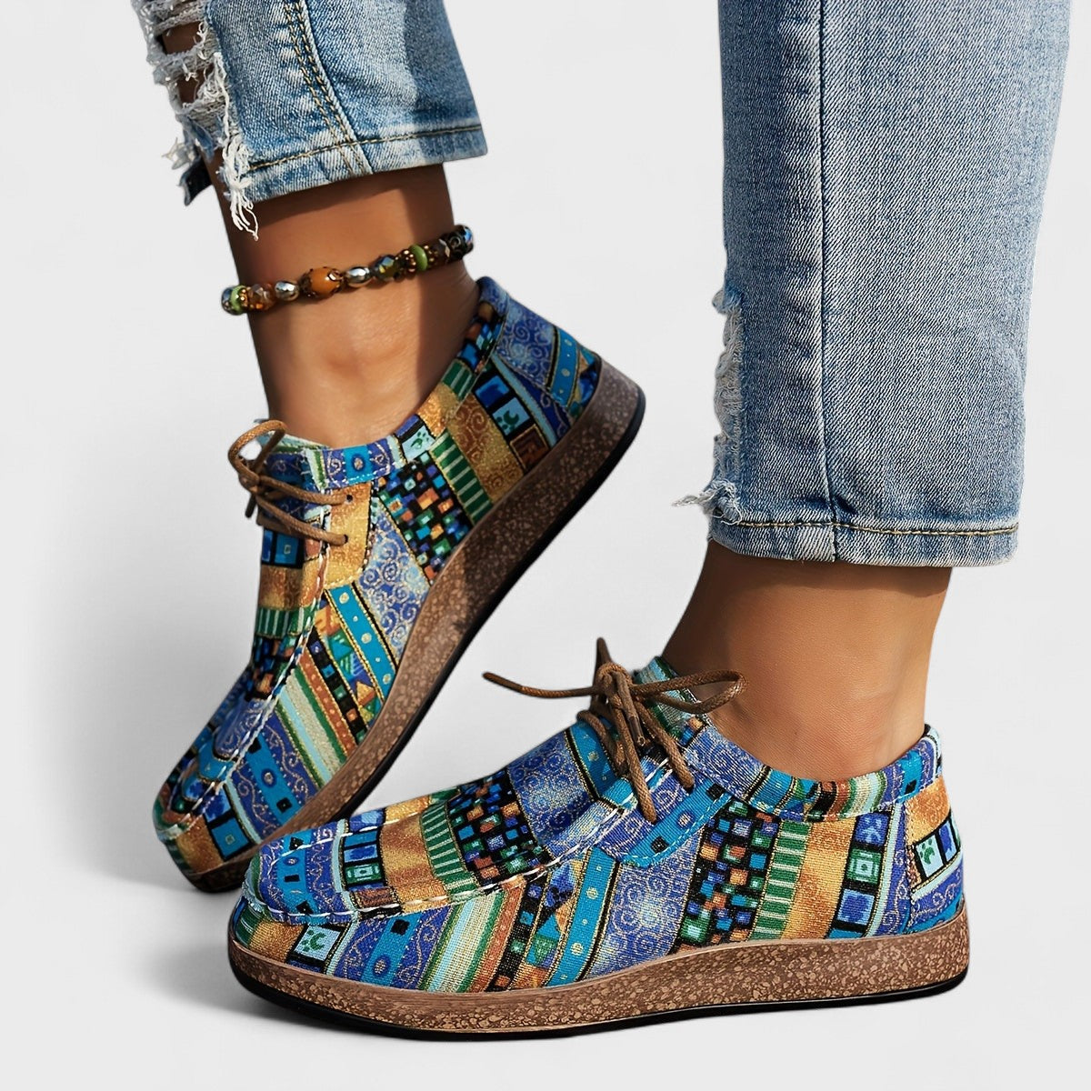 Anna & Julia® | Kolorowe wygodne sneakersy