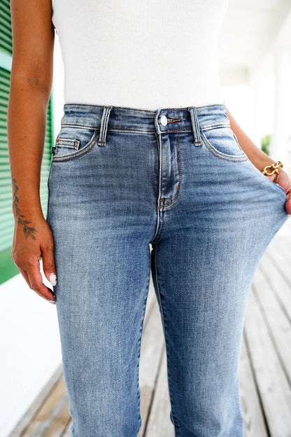 Anna & Julia® | Jeansy stretch z wysokim stanem