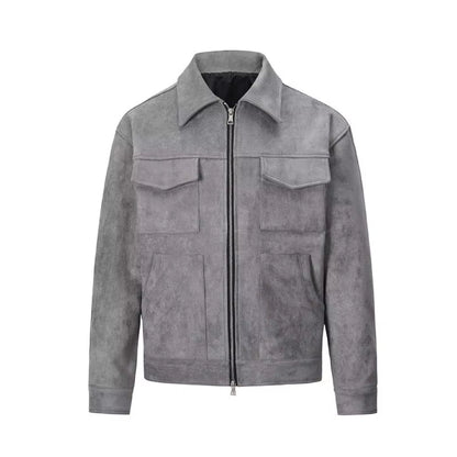 Anna & Julia® | Zamszowa kurtka oversize