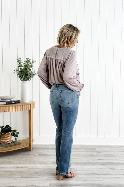 Anna & Julia® | Jeansy stretch z wysokim stanem