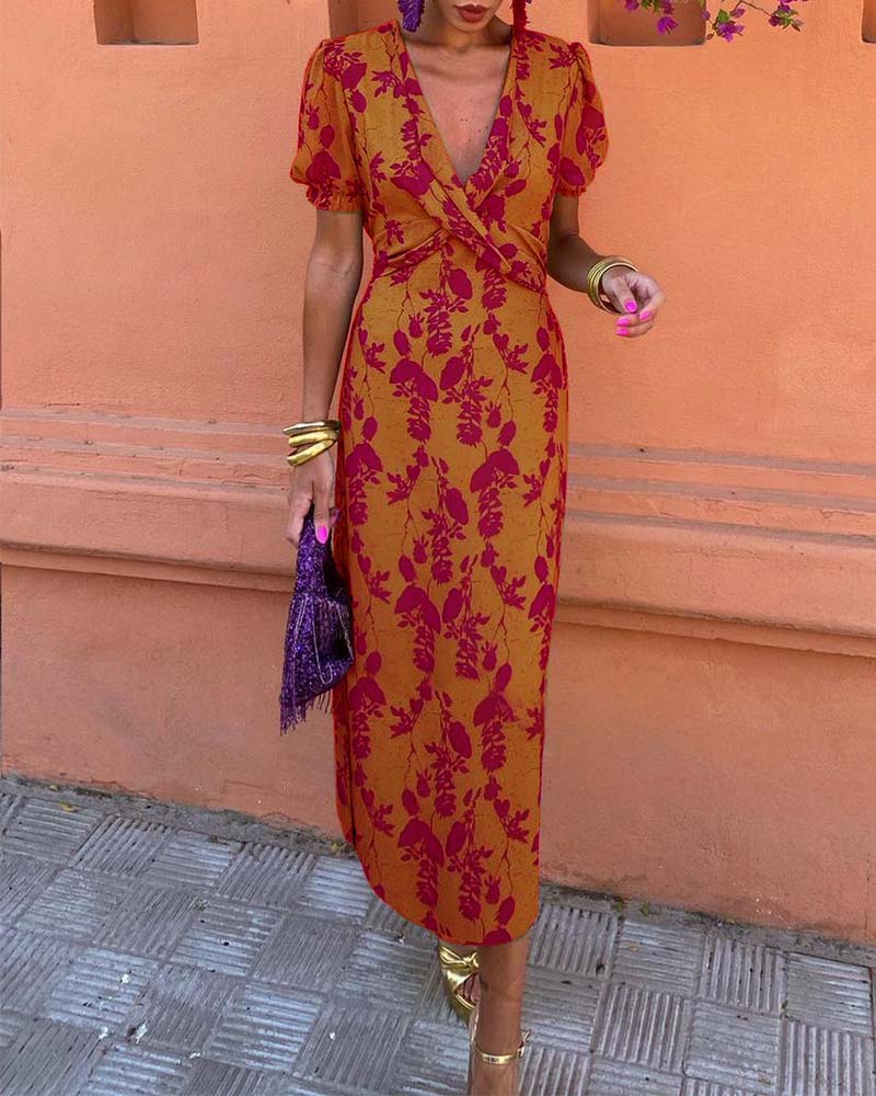 Anna & Julia® | Elegancka letnia sukienka z bufiastym rękawem