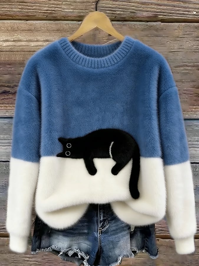 Anna & Julia® | Elegancki sweter z kotami