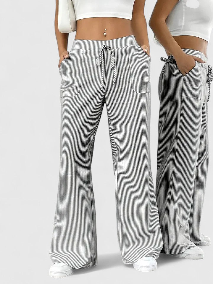 Anna & Julia® | Luźne i wygodne spodnie z eleganckimi detalami