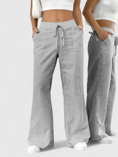 Anna & Julia® | Luźne i wygodne spodnie z eleganckimi detalami