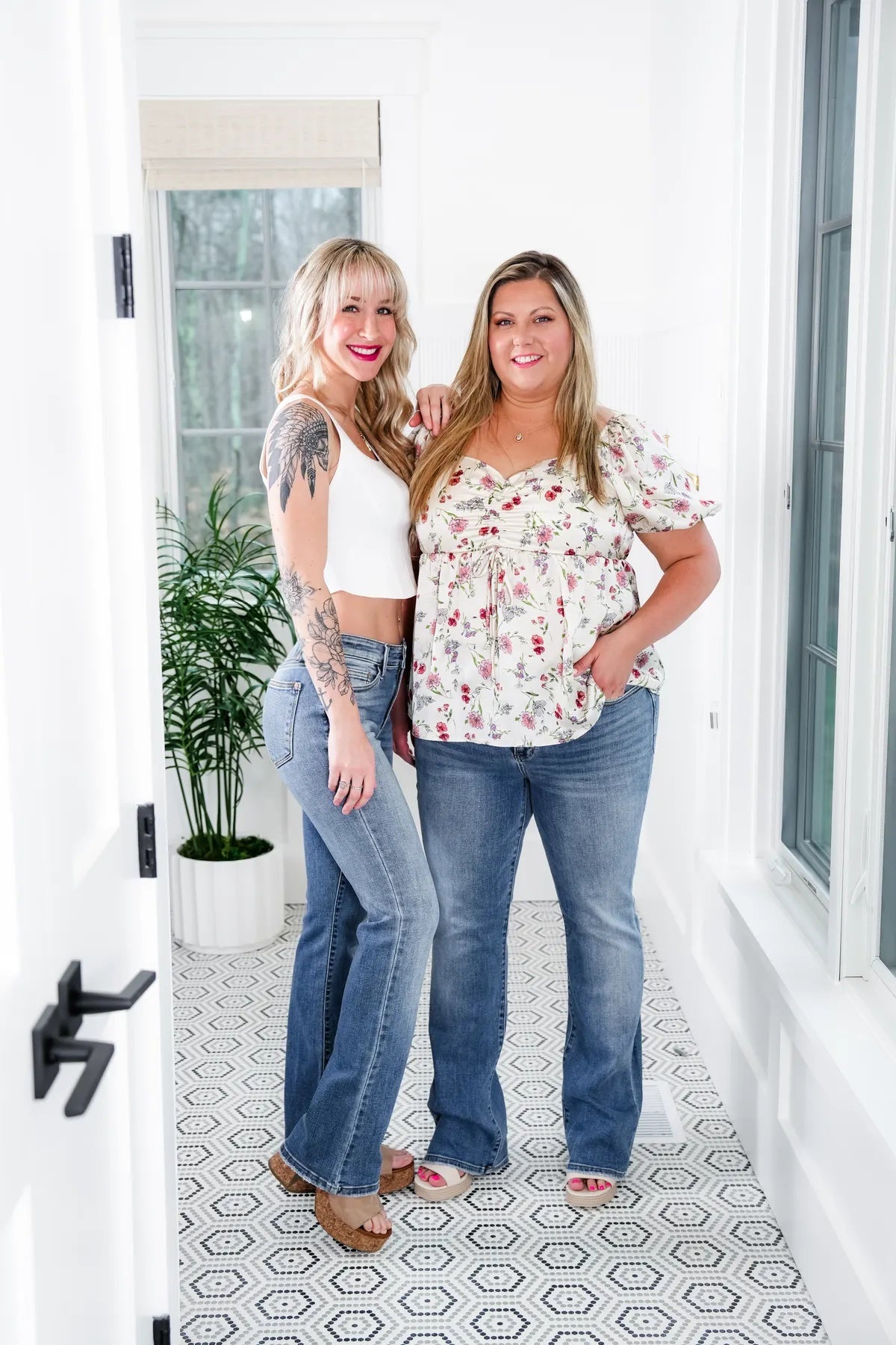 Anna & Julia® | Jeansy stretch z wysokim stanem