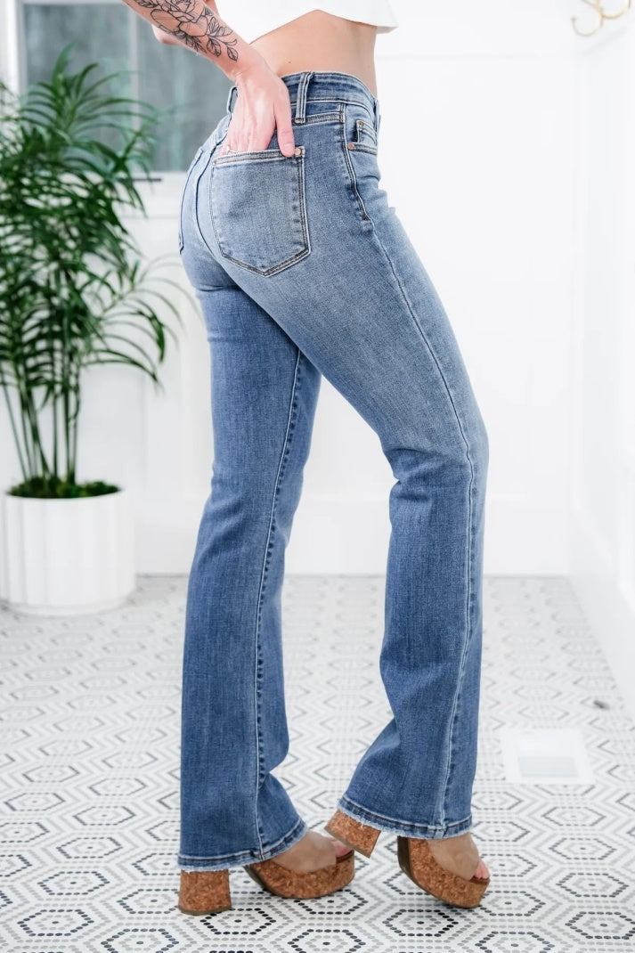 Anna & Julia® | Jeansy stretch z wysokim stanem