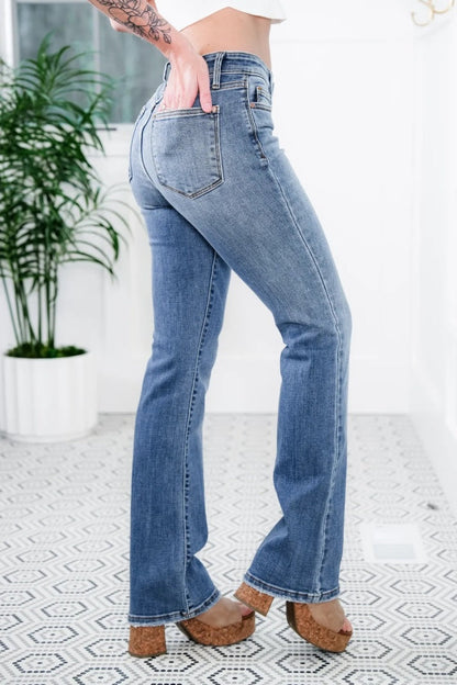 Anna & Julia® | Jeansy stretch z wysokim stanem