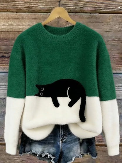 Anna & Julia® | Elegancki sweter z kotami