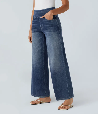 Anna & Julia® | Wygodne jeansy z wysokim stanem