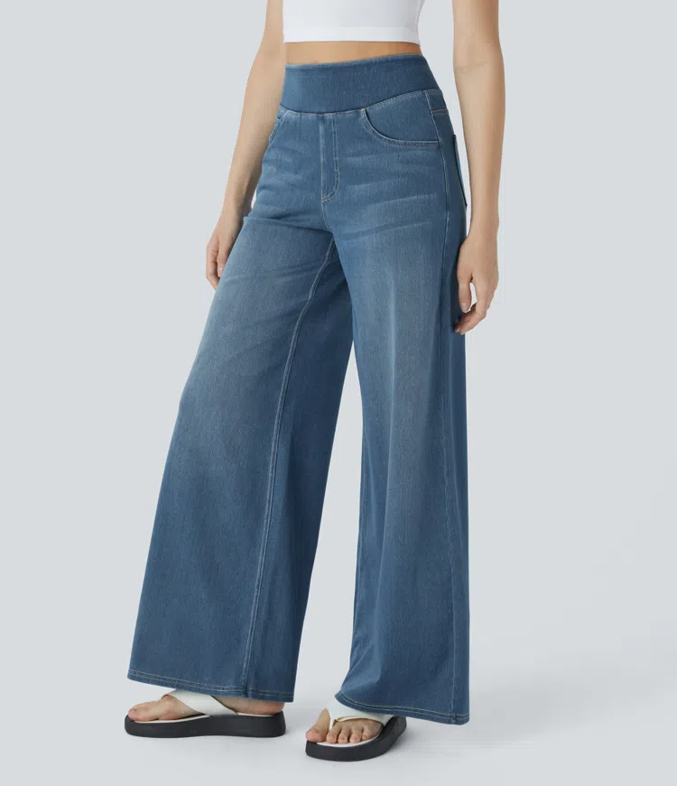 Anna & Julia® | Wygodne jeansy z wysokim stanem