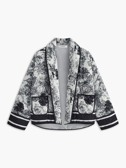 Anna & Julia® | Stylowa kurtka z nadrukiem