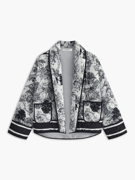 Anna & Julia® | Stylowa kurtka z nadrukiem