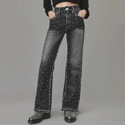 Anna & Julia® | Jeansy z brokatem