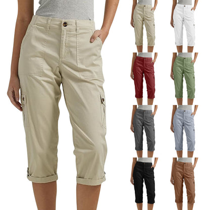 Anna & Julia® | Spodnie capri z wieloma kieszeniami