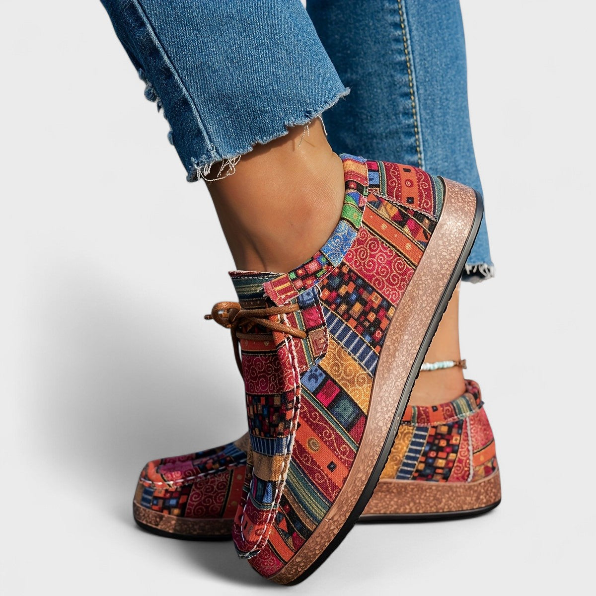 Anna & Julia® | Kolorowe wygodne sneakersy