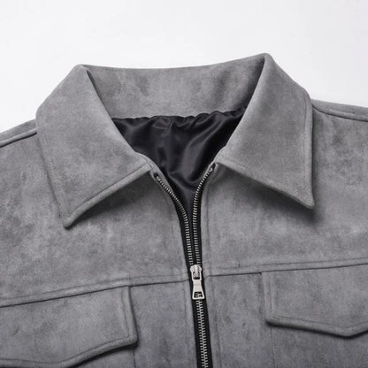 Anna & Julia® | Zamszowa kurtka oversize