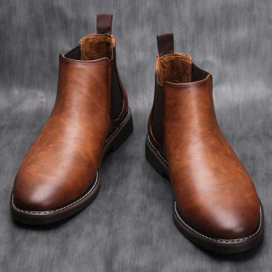 Anna & Julia® | Brązowe eleganckie buty skórzane