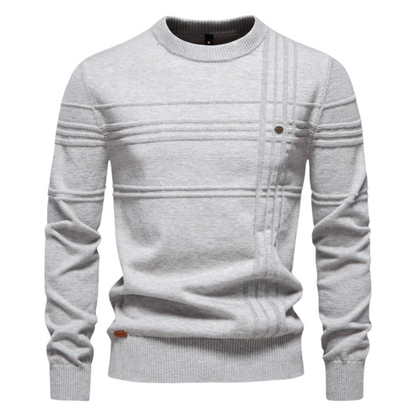 Levii Koelman Herenpullover Ruitdesign detail
