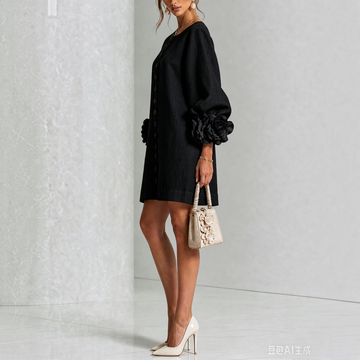 Anna & Julia® | Amara – elegancka sukienka mini w kwiaty