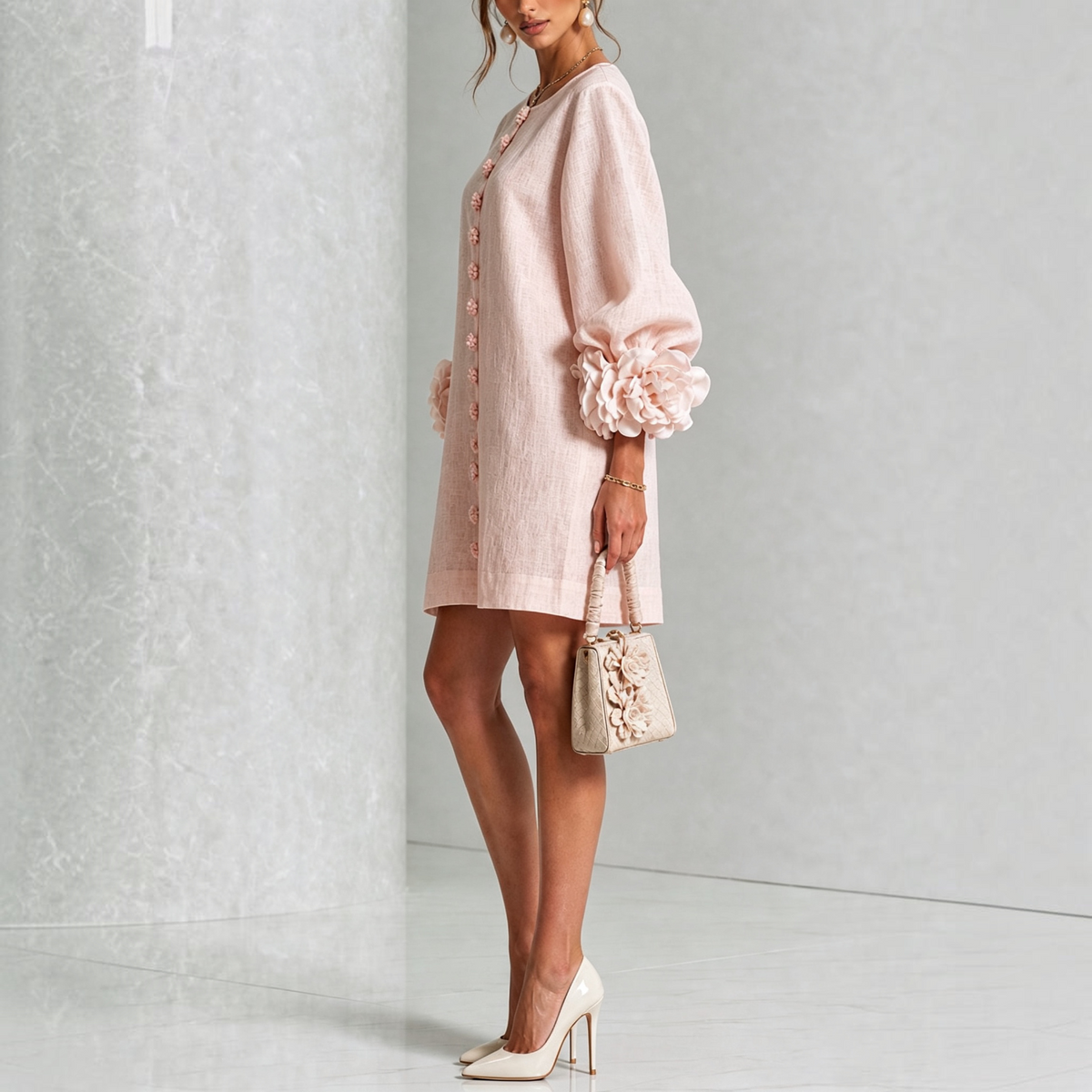 Anna & Julia® | Amara – elegancka sukienka mini w kwiaty