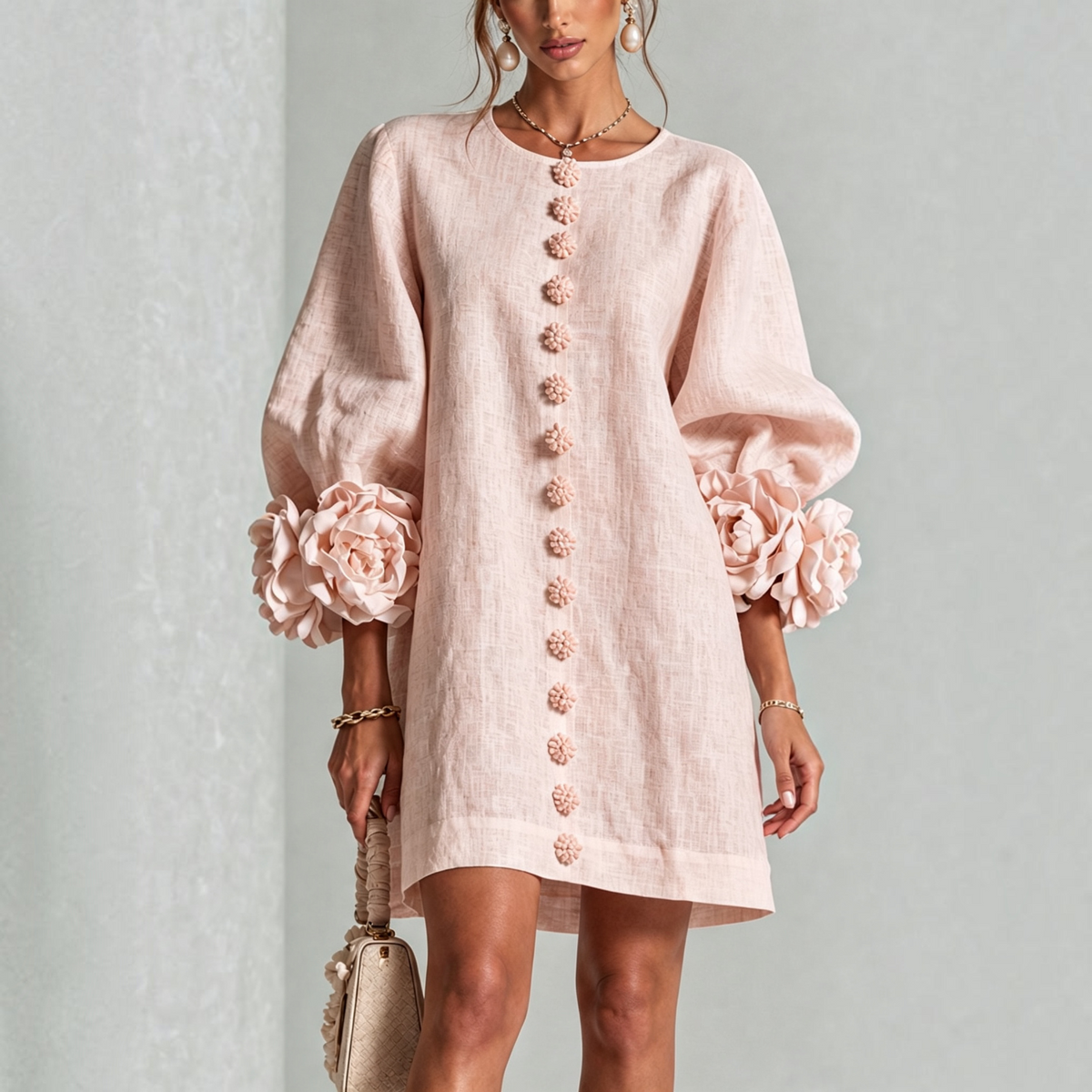 Anna & Julia® | Amara – elegancka sukienka mini w kwiaty