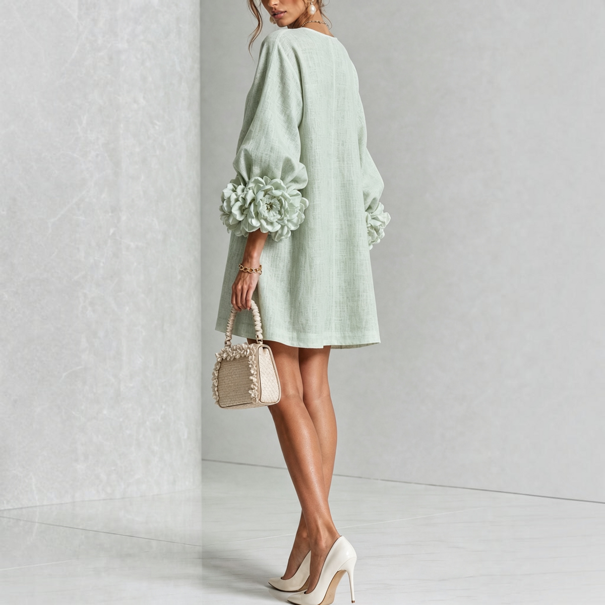 Anna & Julia® | Amara – elegancka sukienka mini w kwiaty