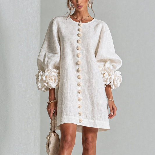 Anna & Julia® | Amara – elegancka sukienka mini w kwiaty