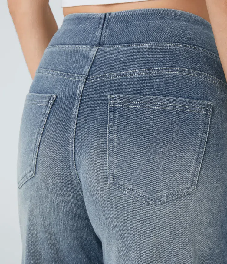 Anna & Julia® | Wygodne jeansy z wysokim stanem