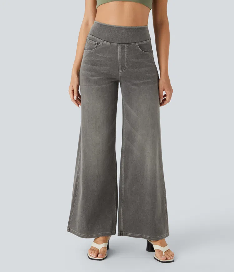 Anna & Julia® | Wygodne jeansy z wysokim stanem