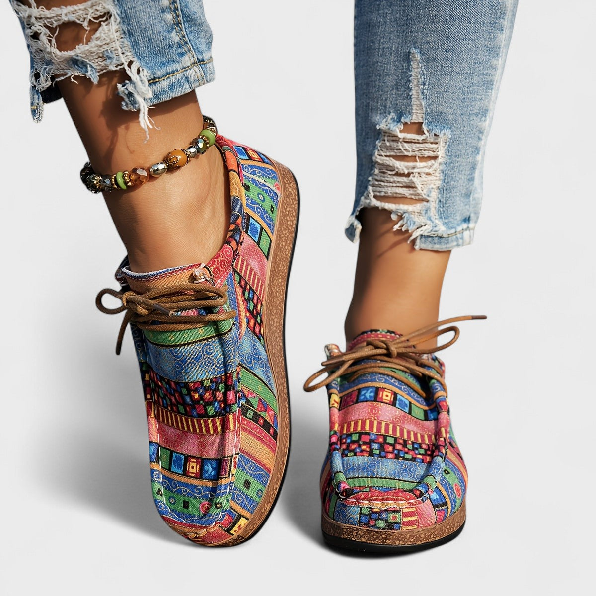 Anna & Julia® | Kolorowe wygodne sneakersy