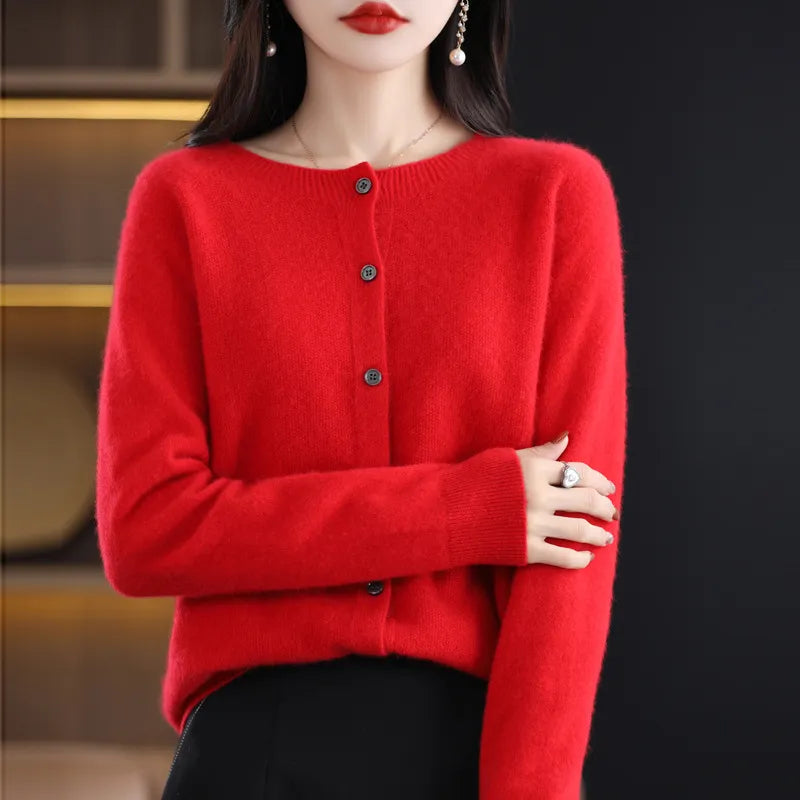Anna & Julia® | Elegancki kardigan z guzikami