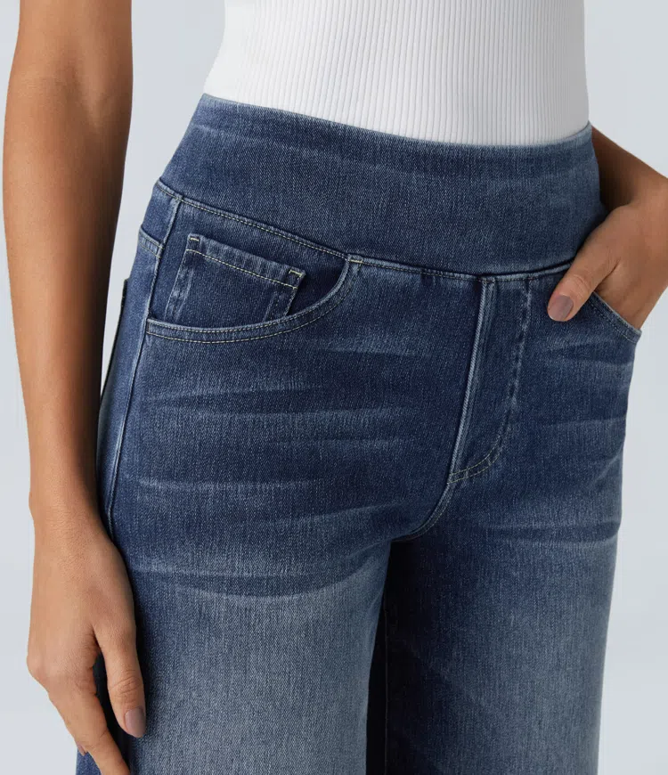Anna & Julia® | Wygodne jeansy z wysokim stanem