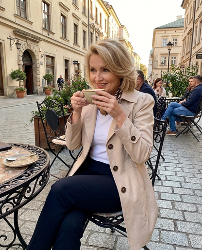 Anna & Julia® | Elegancki wygodny płaszcz letni