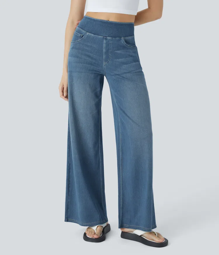 Anna & Julia® | Wygodne jeansy z wysokim stanem