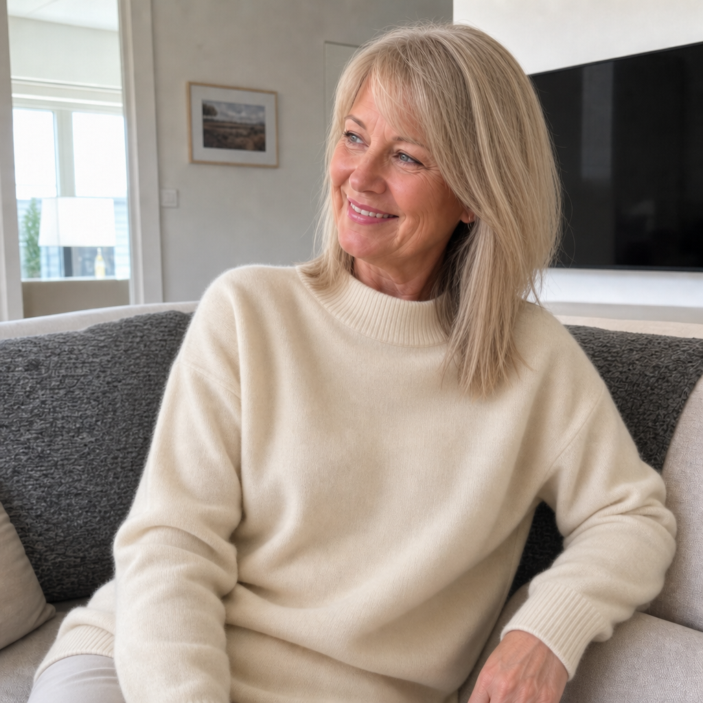 Anna & Julia® | Wygodny kaszmirowy sweter damski