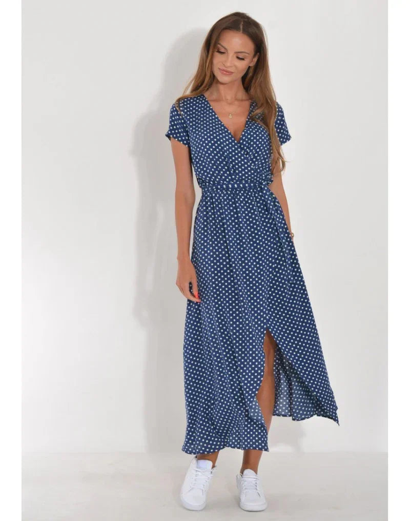 Anna & Julia® | Elegancka letnia sukienka z dekoltem V