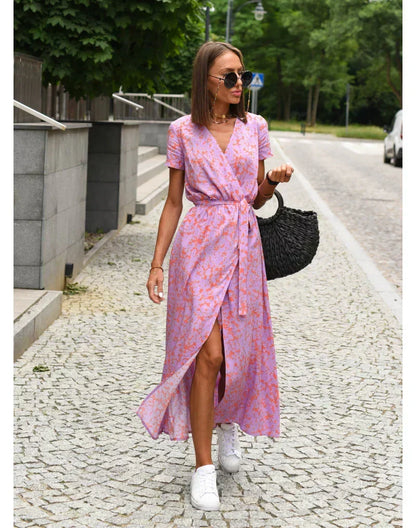 Anna & Julia® | Elegancka letnia sukienka z dekoltem V