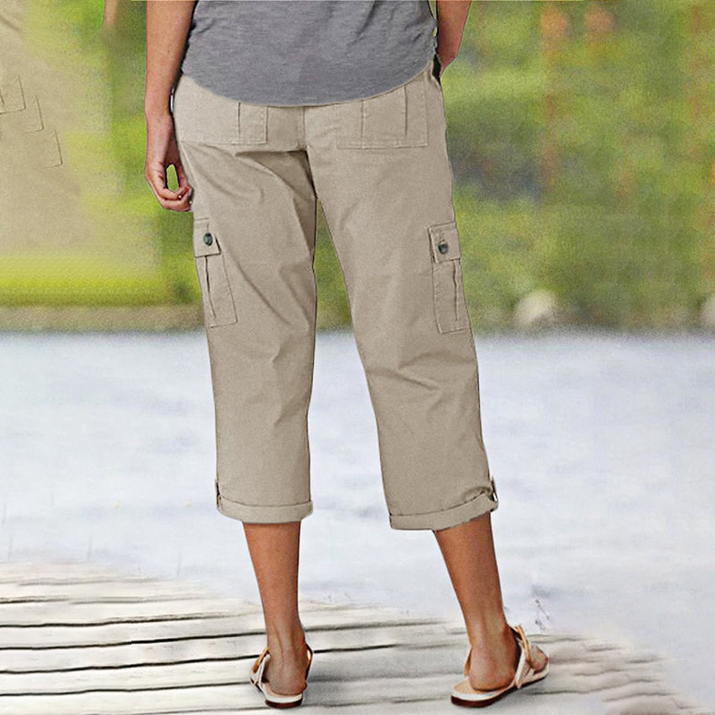 Anna & Julia® | Spodnie capri z wieloma kieszeniami