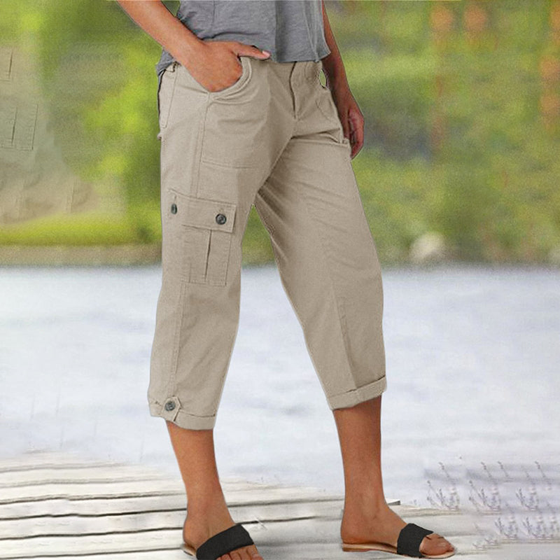 Anna & Julia® | Spodnie capri z wieloma kieszeniami