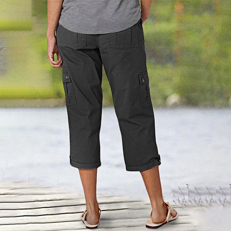 Anna & Julia® | Spodnie capri z wieloma kieszeniami