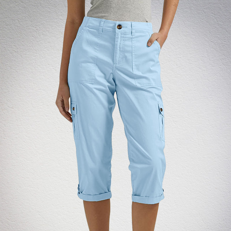 Anna & Julia® | Spodnie capri z wieloma kieszeniami
