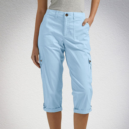 Anna & Julia® | Spodnie capri z wieloma kieszeniami