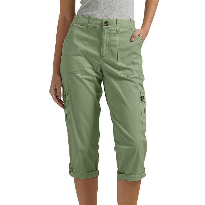 Anna & Julia® | Spodnie capri z wieloma kieszeniami